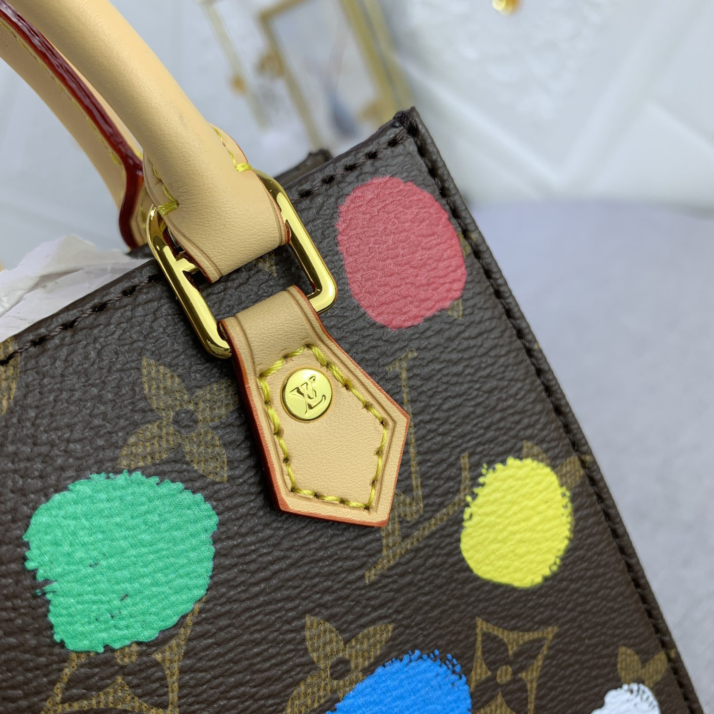 LV Designer Bagss Luxury Bag Colorful Wave Points Shoulder Bag Ladies Fashion Bag High Quality Leather Bag