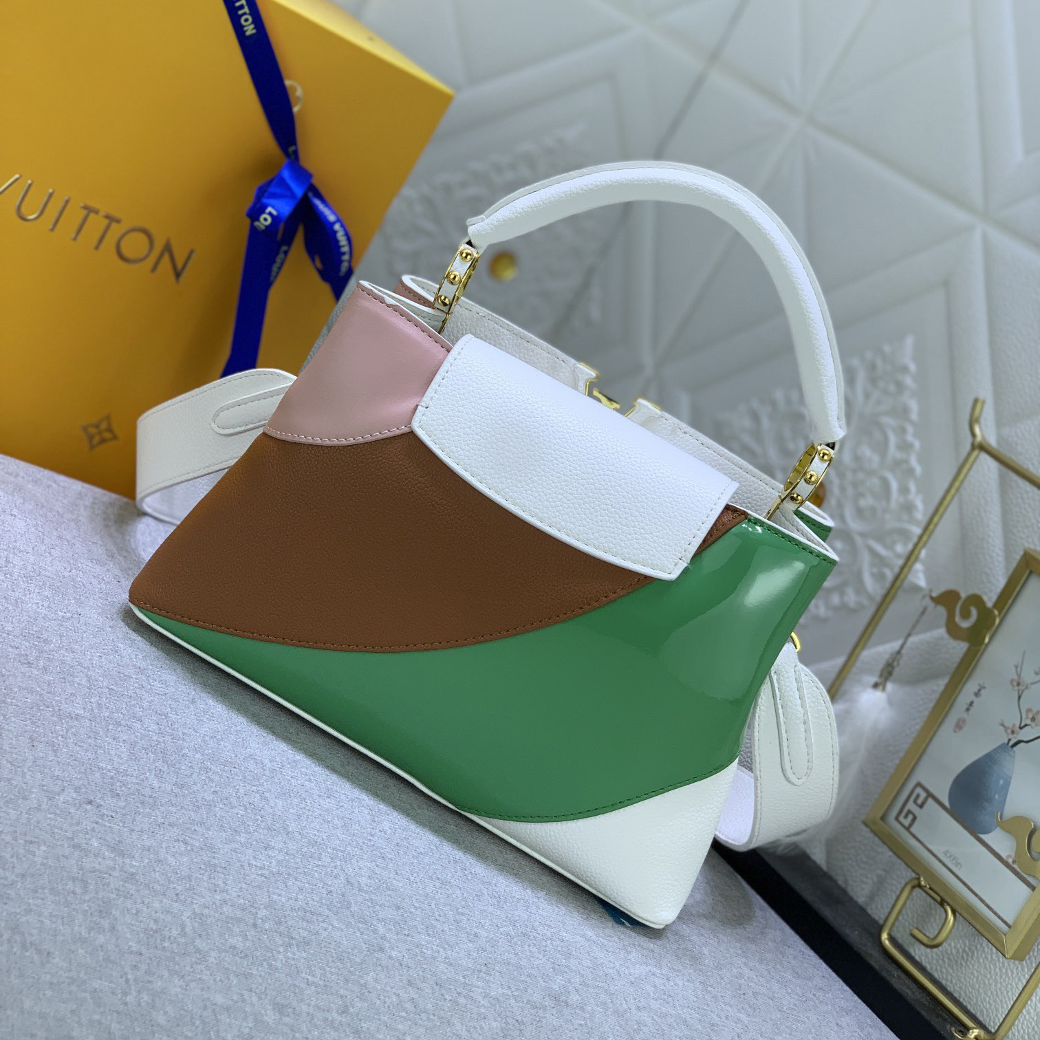 LV Designer Bagss Luxury Bag Shoulder Bag Paired With Lv Letter Iconic Side Rings And Monogram Floral Flip Cover Crossbody Purse Ladies Fashion Bag High Quality Leather Zipper Armpit Bag