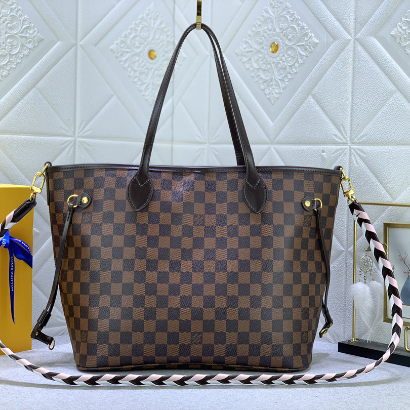 LV Designer Bagss Luxury Bag Classic Handbag Disassembly Woven Leather Strap Printed Handbag The Its Ample Interior Can Accommodate Printed Laptops And Other Office Supplies Fashion Bag High Quality Leather Bag