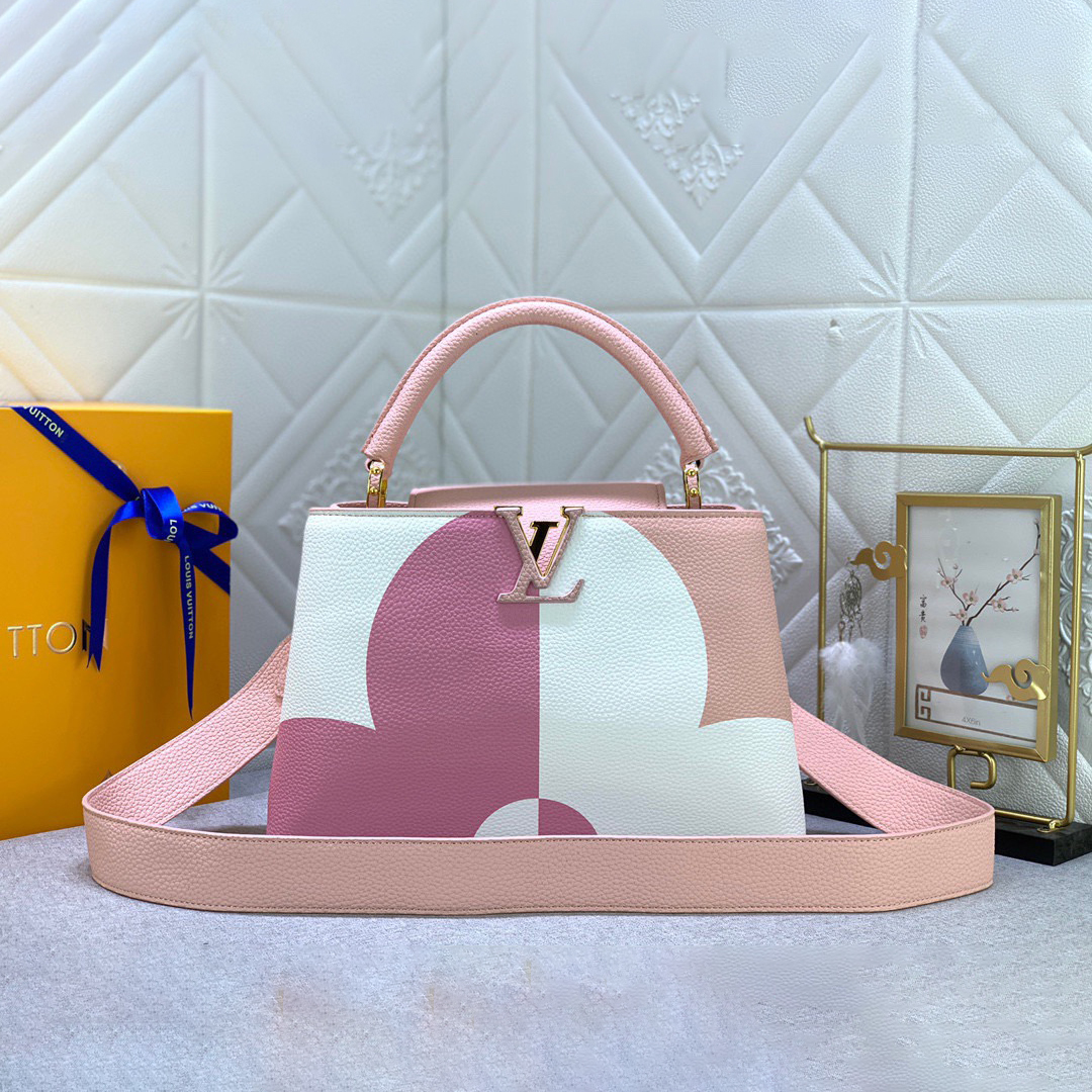 LV Designer Bagss Luxury Bag Shoulder Bag Paired With Lv Letter Iconic Side Rings And Monogram Floral Flip Cover Crossbody Purse Ladies Fashion Bag High Quality Leather Zipper Armpit Bag