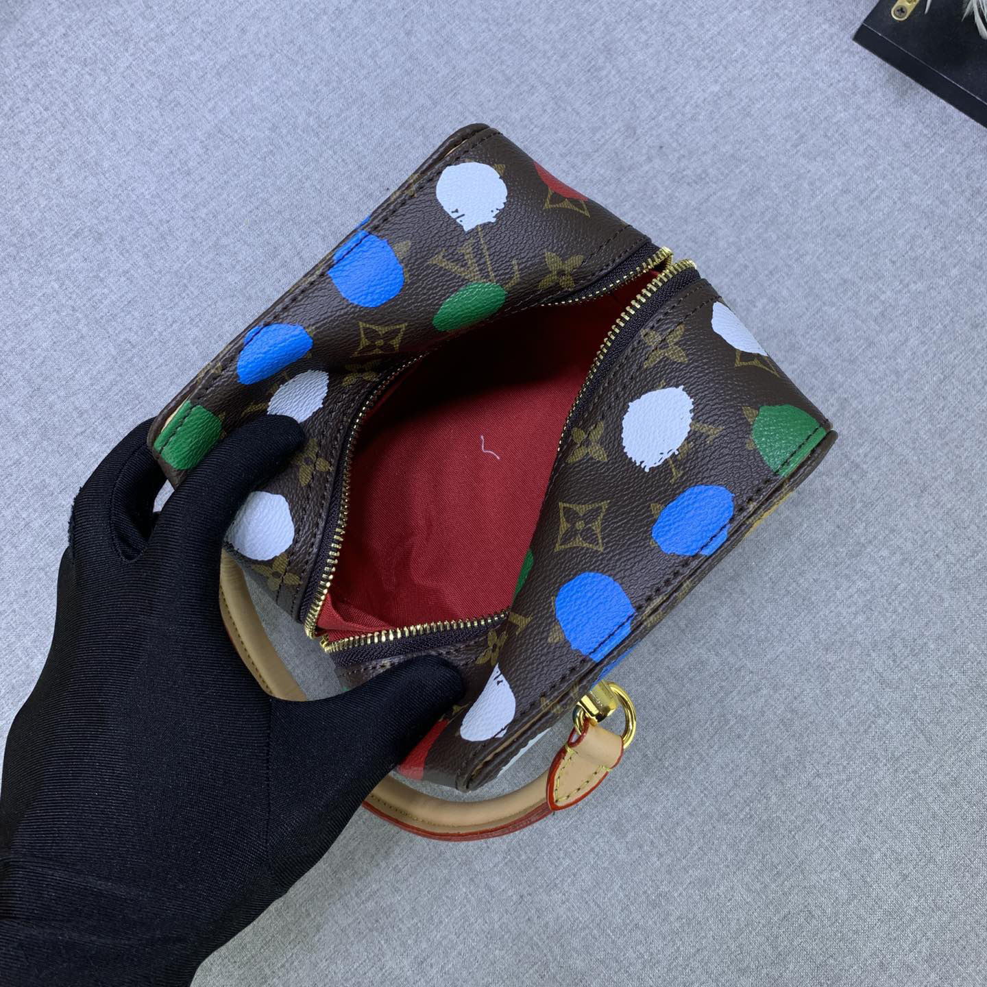 LV Designer Bagss Luxury Bag Colorful Wave Points Shoulder Bag Ladies Fashion Bag High Quality Leather Bag