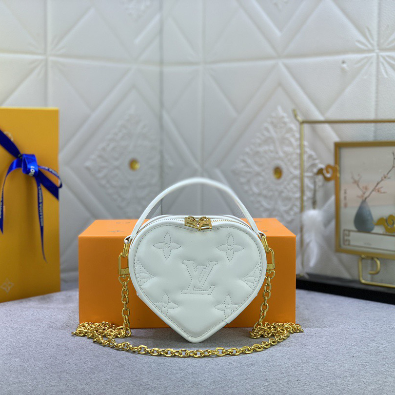 LV Designer Bagss Luxury Love Shape Bag Shoulder Bag Crossbody Purse Ladies Fashion Mini Bag High Quality Leather Zipper Armpit Bag