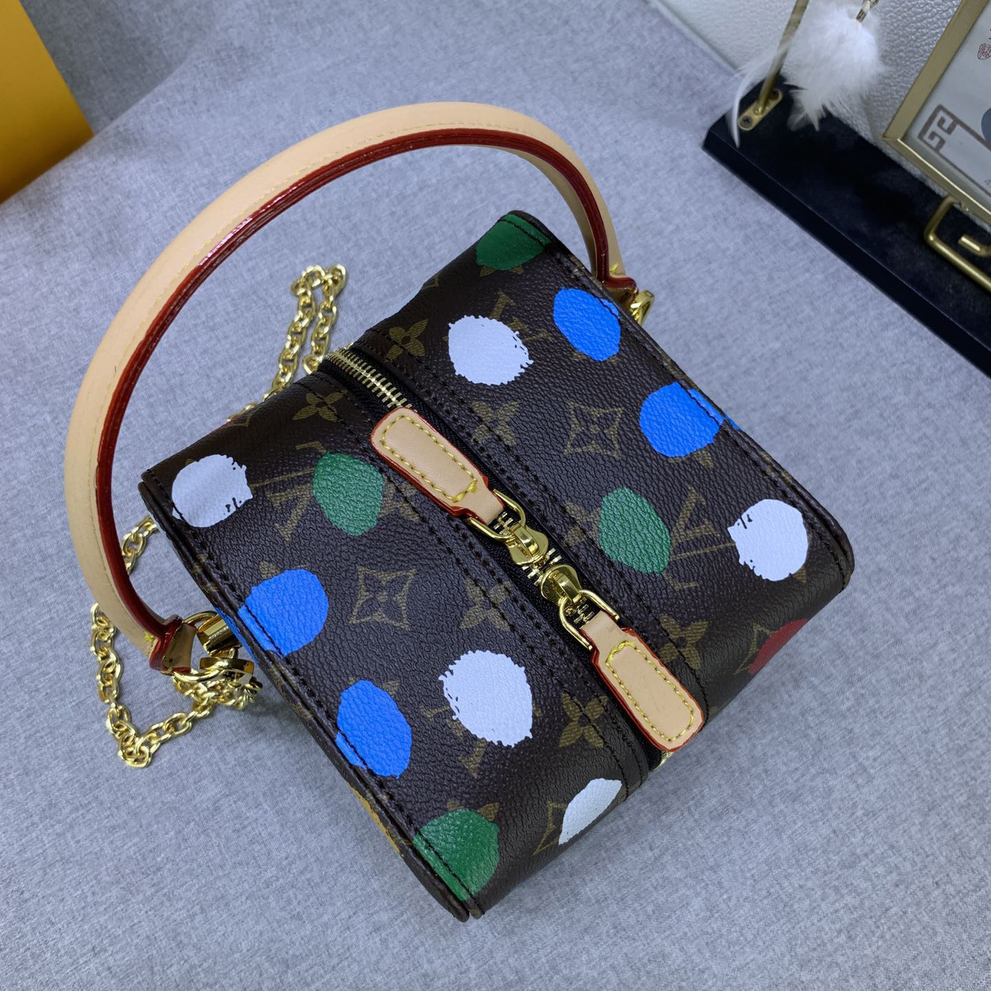 LV Designer Bagss Luxury Bag Colorful Wave Points Shoulder Bag Ladies Fashion Bag High Quality Leather Bag
