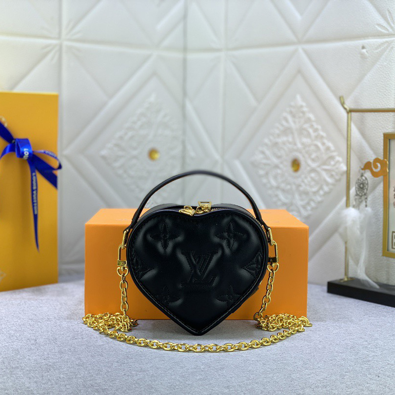 LV Designer Bagss Luxury Love Shape Bag Shoulder Bag Crossbody Purse Ladies Fashion Mini Bag High Quality Leather Zipper Armpit Bag