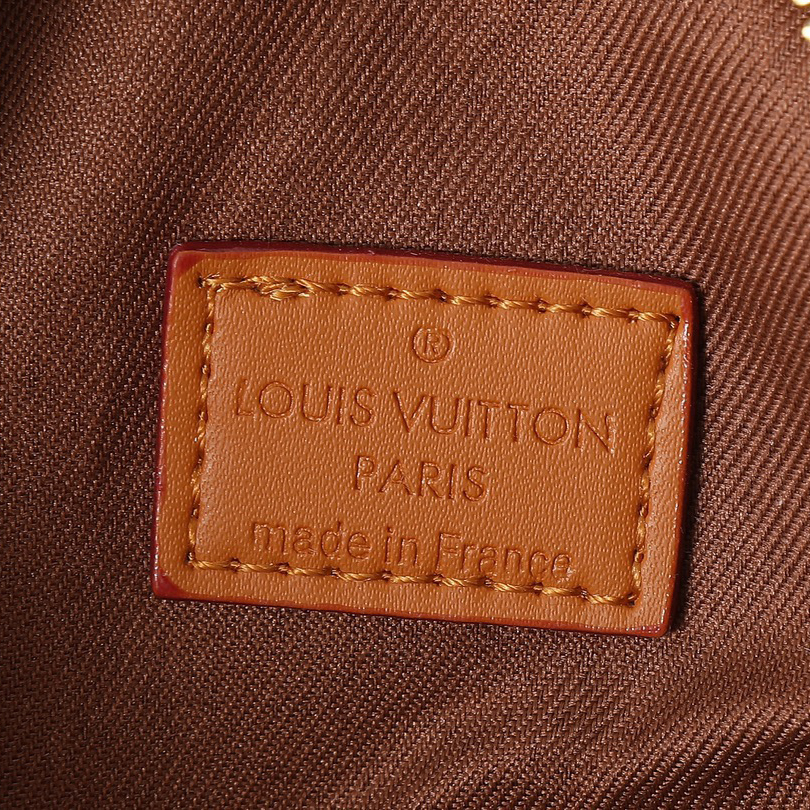 LV Designer Bag Canvas Paired With Distressed Cowhide Leather Trim Ladies Retro Style Metallic Bead Decoration Zipper Head And Detachable Leather Nameplate Fashion Luxury Bag