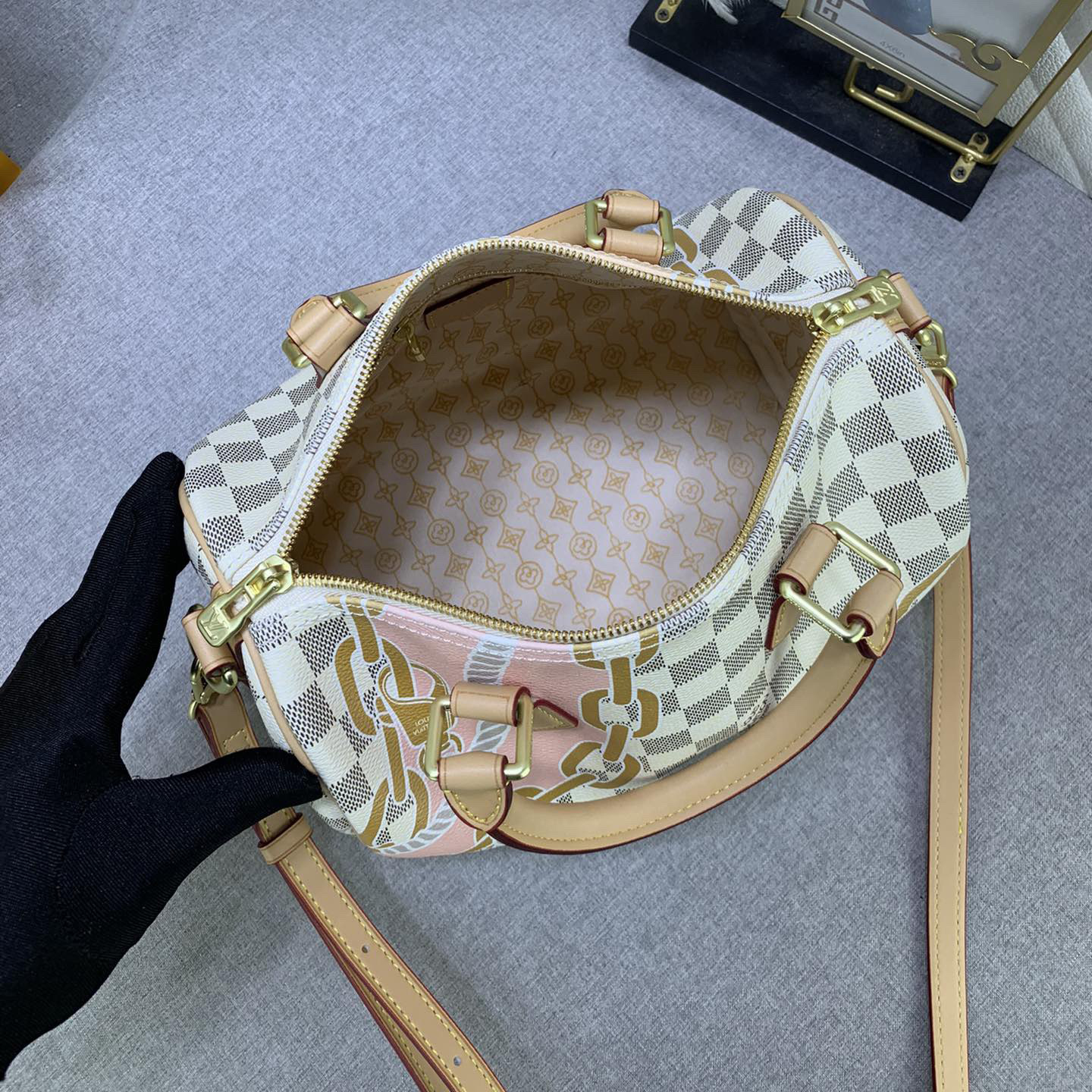 LV Designer Bagss Luxury Bag Classic Printing Handbag Detachable Handle And Detachable And Adjustable Strap Fashion Bag High Quality Leather Bag