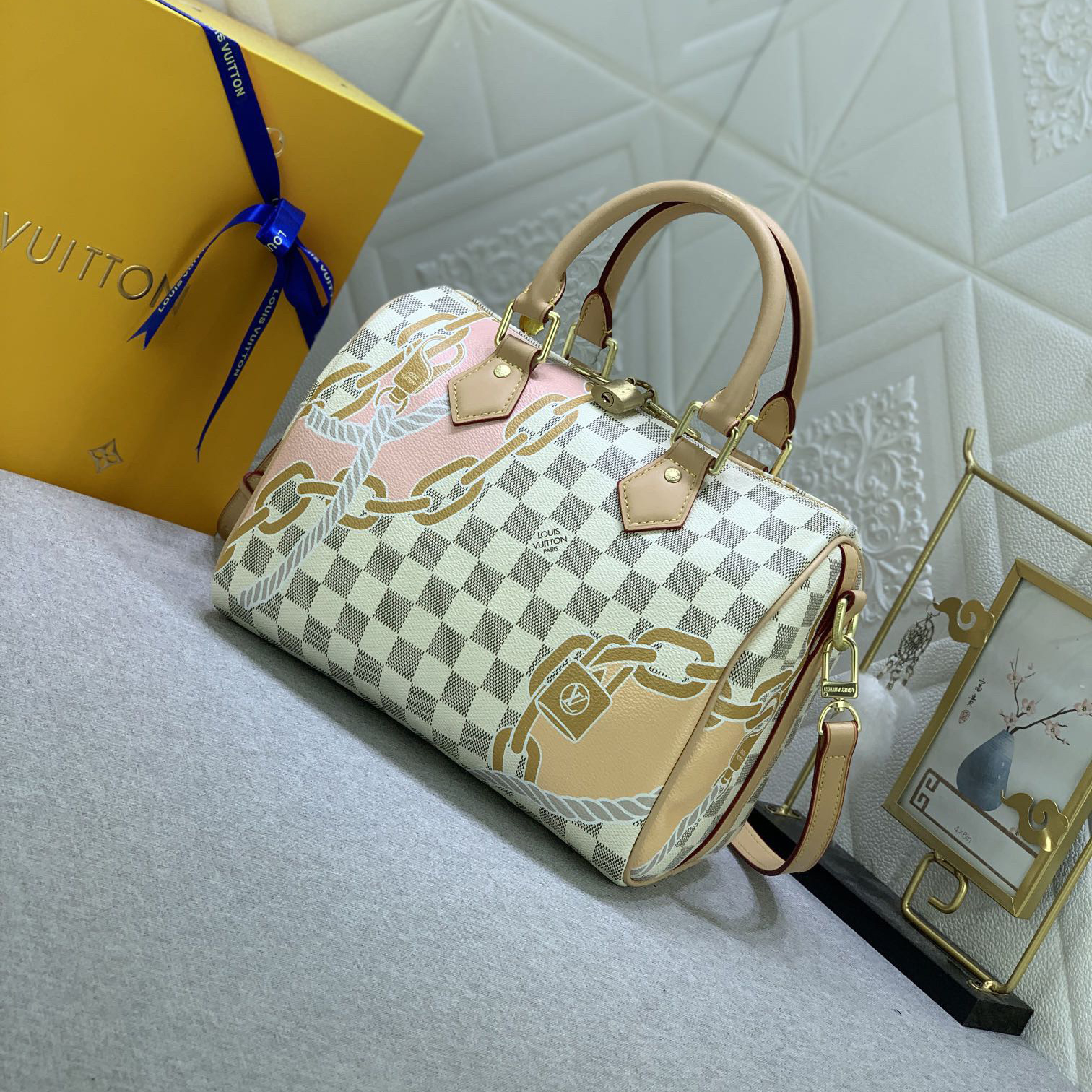 LV Designer Bagss Luxury Bag Classic Printing Handbag Detachable Handle And Detachable And Adjustable Strap Fashion Bag High Quality Leather Bag