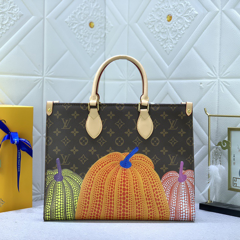 LV Designer Bagss Luxury Bag Classic Handbag Both The Chain And Adjustable Leather Shoulder Strap Can Be Disassembled The Canvas Surface Imitates The Iconic Colorful Polka Dots Of Yayoi Kusanagi Fashion Bag High Quality Leather Bag