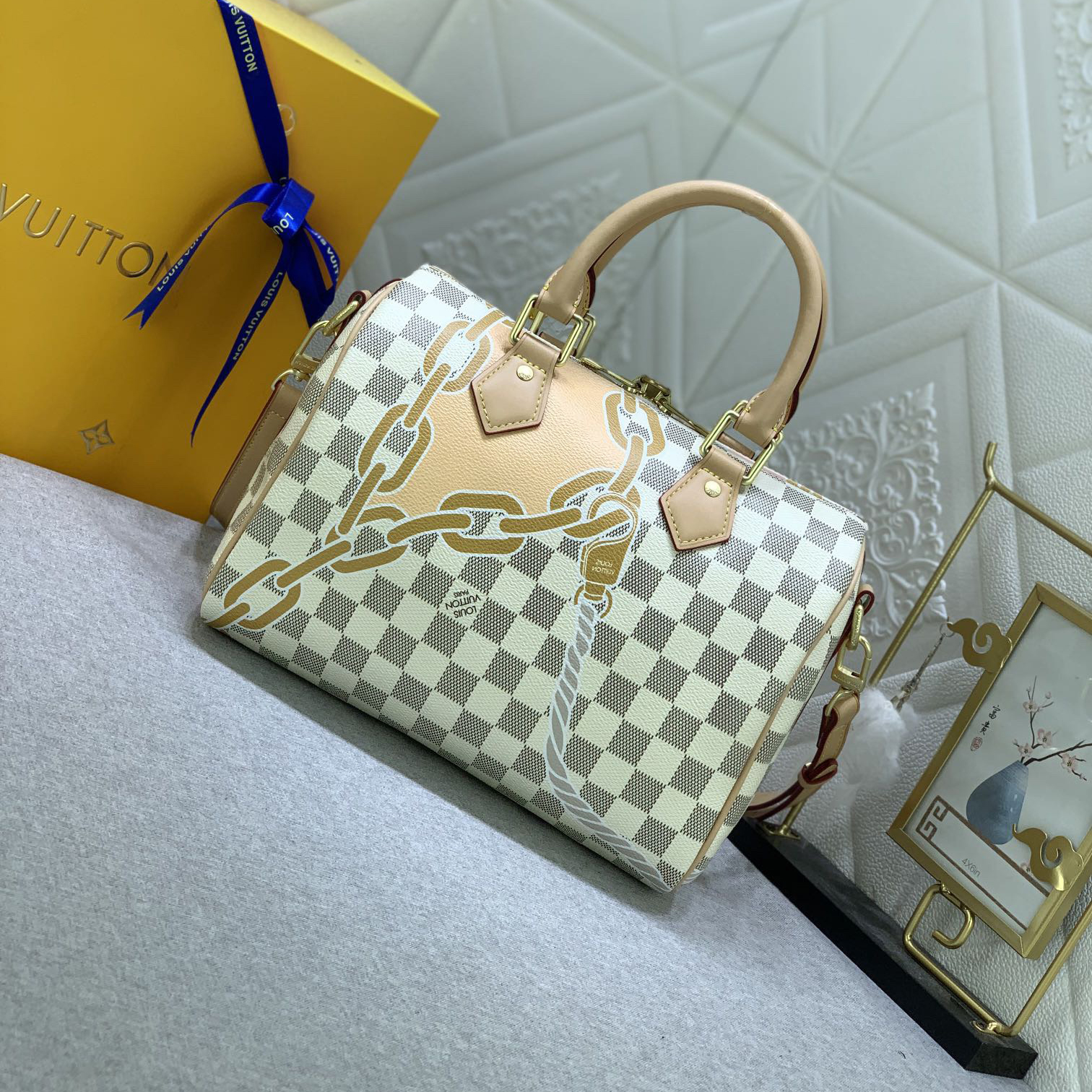 LV Designer Bagss Luxury Bag Classic Printing Handbag Detachable Handle And Detachable And Adjustable Strap Fashion Bag High Quality Leather Bag