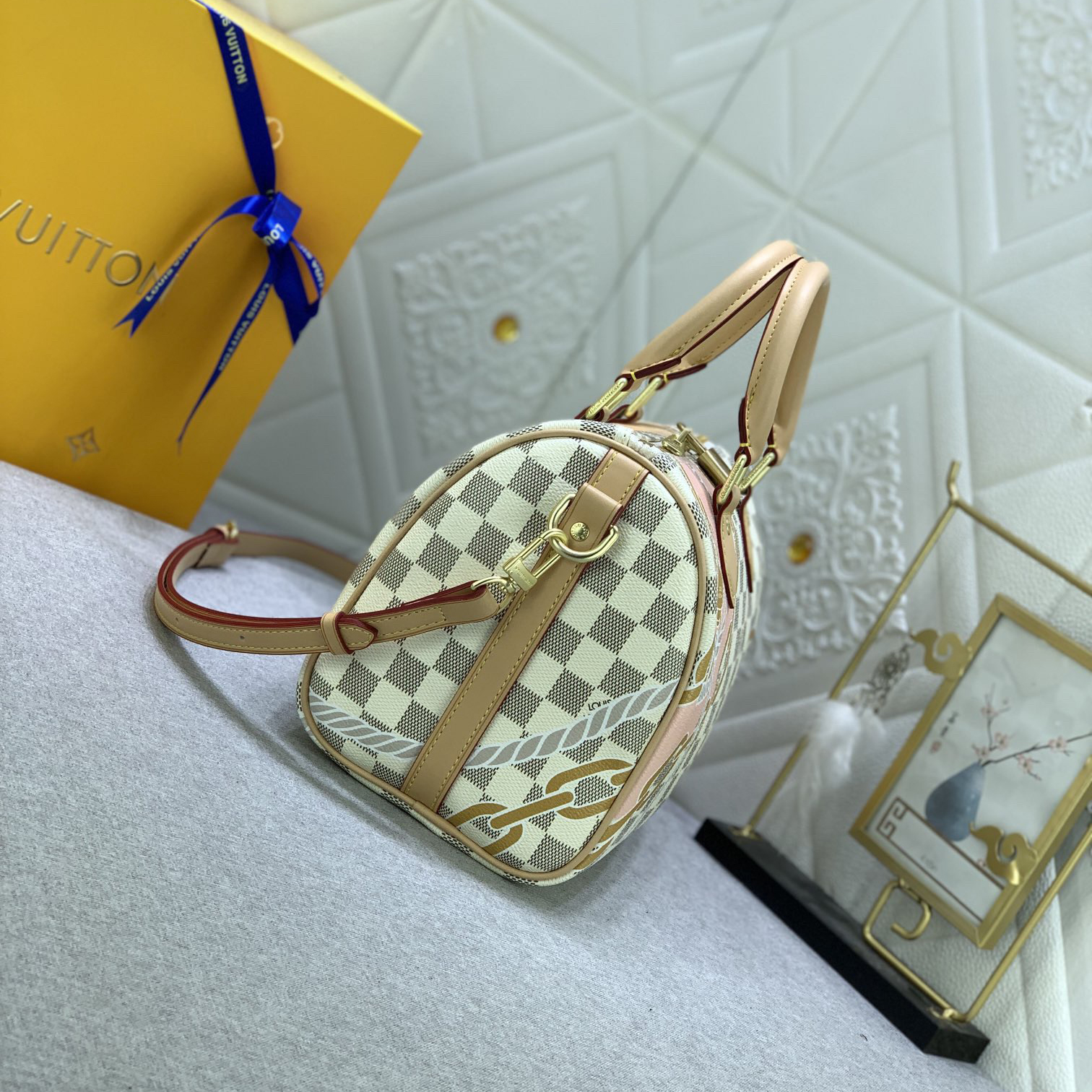 LV Designer Bagss Luxury Bag Classic Printing Handbag Detachable Handle And Detachable And Adjustable Strap Fashion Bag High Quality Leather Bag