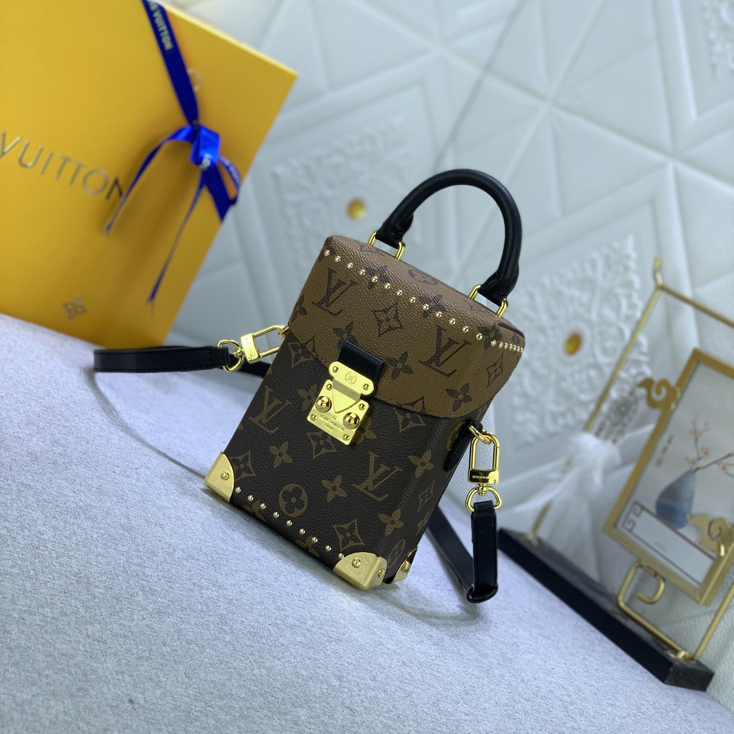 LV Designer Women's Shoulder Bag Luxury Bag Detachable And Adjustable Shoulder High Quality Leather Crossbody Fashion Printed Hand Bag