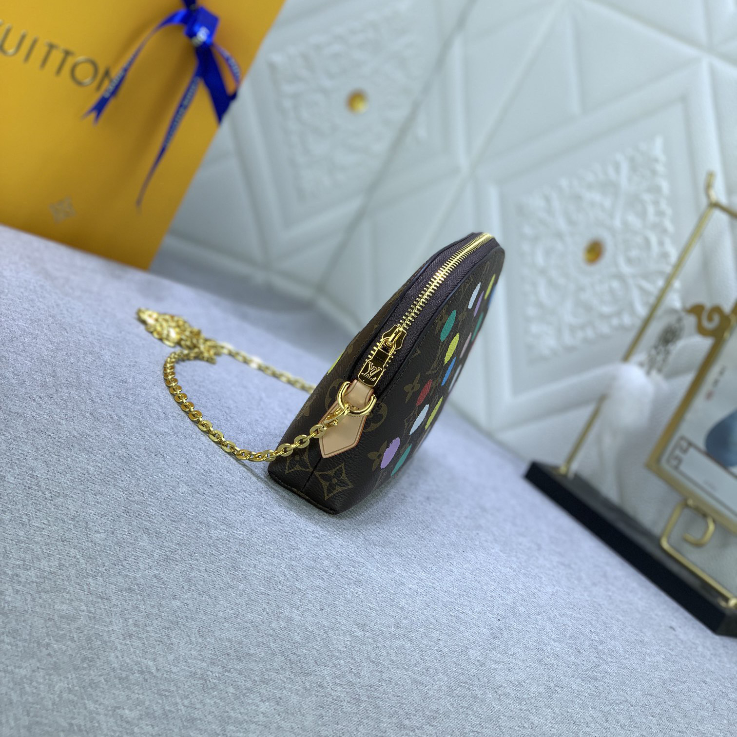 LV Designer Bagss Luxury Bag Colorful Wave Points Shoulder Bag Ladies Fashion Bag High Quality Leather Bag