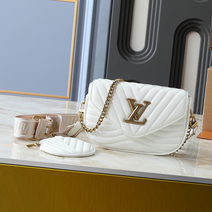 LV High Qualitys Women Handbag Equipped With Detachable And Adjustable Braided Leather Chain Strap For Easy Shoulder Or Crossbody Carrying Lady Clutch Shoulder Tote Female Purse Wallet Hand Bag