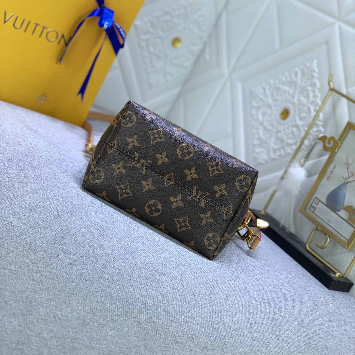 LV High Qualitys Women Lined With Linen Fabric Detachable Zipper Handbag Luxurys Handbags Ladies Designer Composite Bags Lady Clutch Bag Shoulder Tote Female Purse Wallet Hand Bag