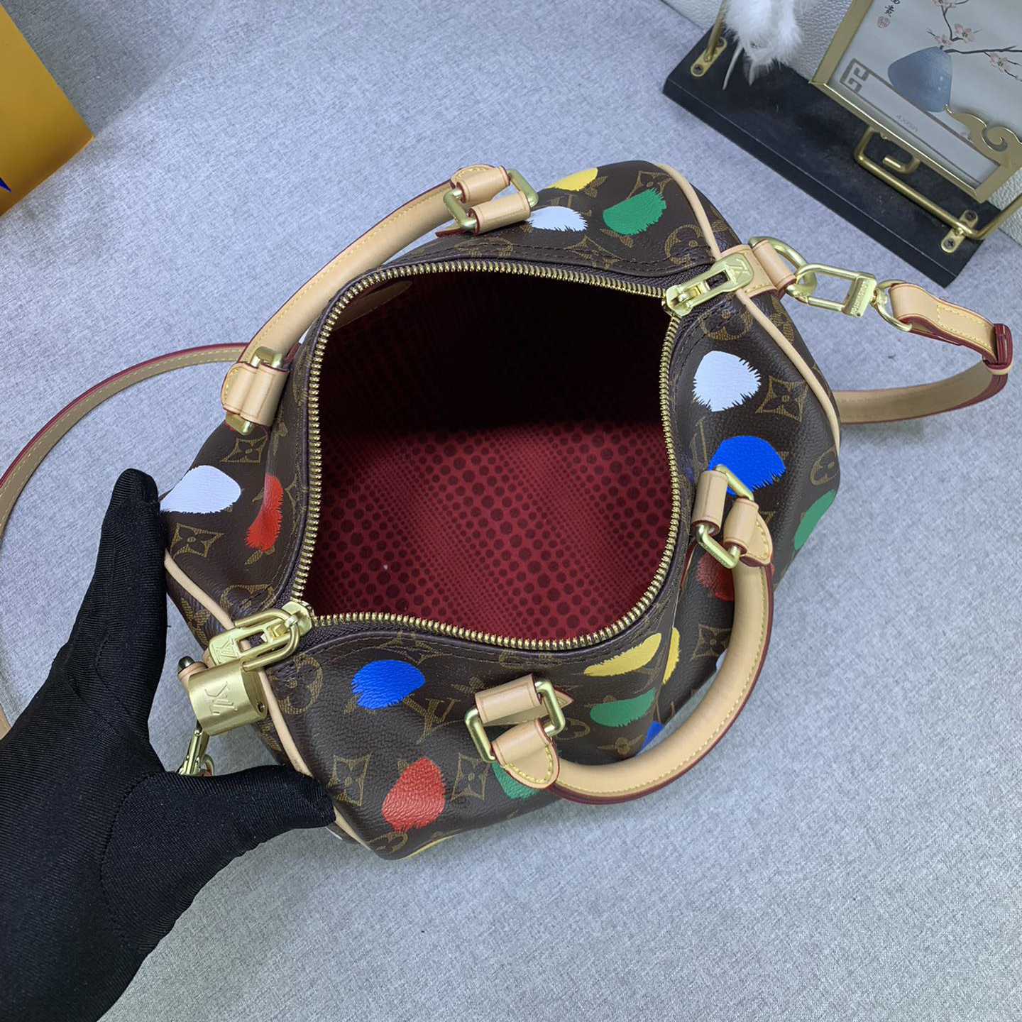 LV Designer Bagss Luxury Bag Colorful Wave Points Shoulder Bag Ladies Fashion Bag High Quality Leather Bag