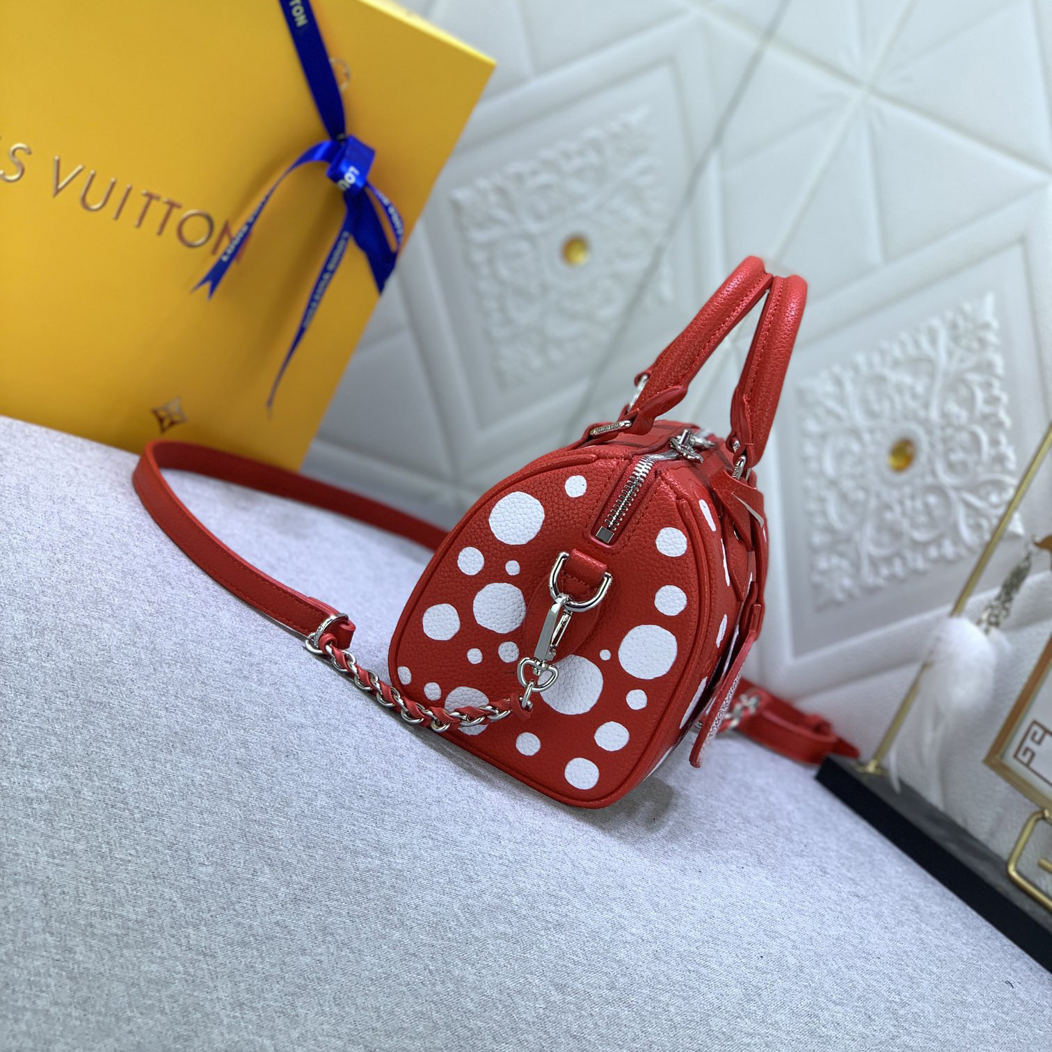 LV Designer Bagss Luxury Bag Classic Handbag Both The Chain And Adjustable Leather Shoulder Strap Can Be Disassembled The Canvas Surface Iconic Polka Dots Of Women Fashion Bag High Quality Leather Bag