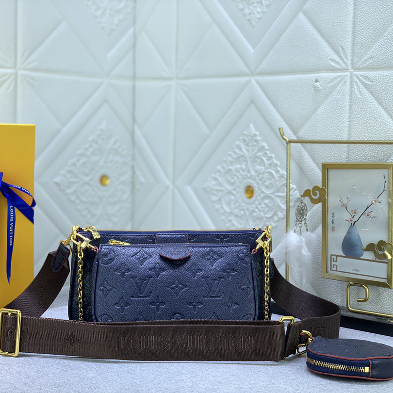 LV Designer Bagss Luxury Bag Classic Handbag Retro Print Three-Piece Bag Adjustable Shoulder Straps Can Also Be Removed Women High Quality Leather Bag