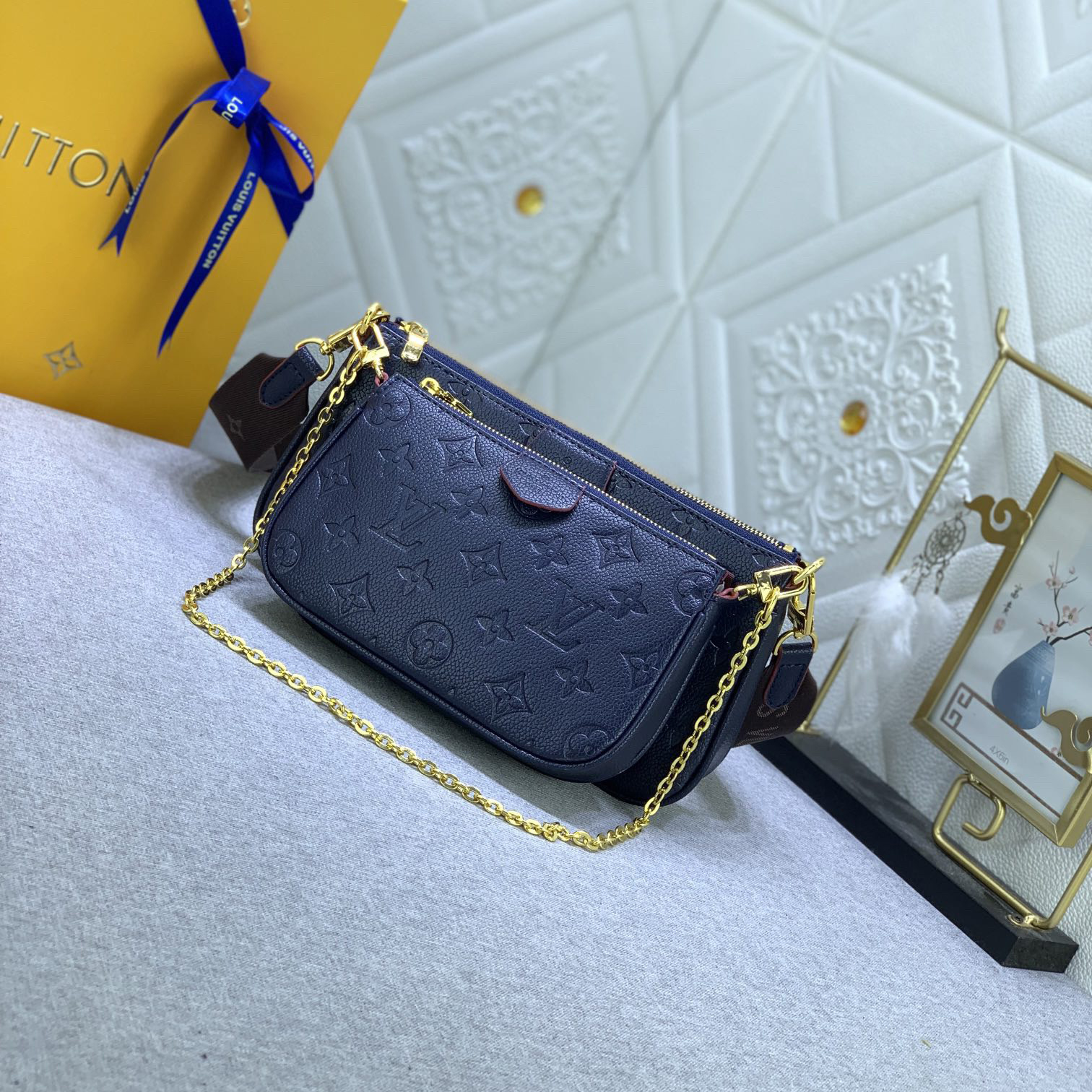 LV Designer Bagss Luxury Bag Classic Handbag Retro Print Three-Piece Bag Adjustable Shoulder Straps Can Also Be Removed Women High Quality Leather Bag