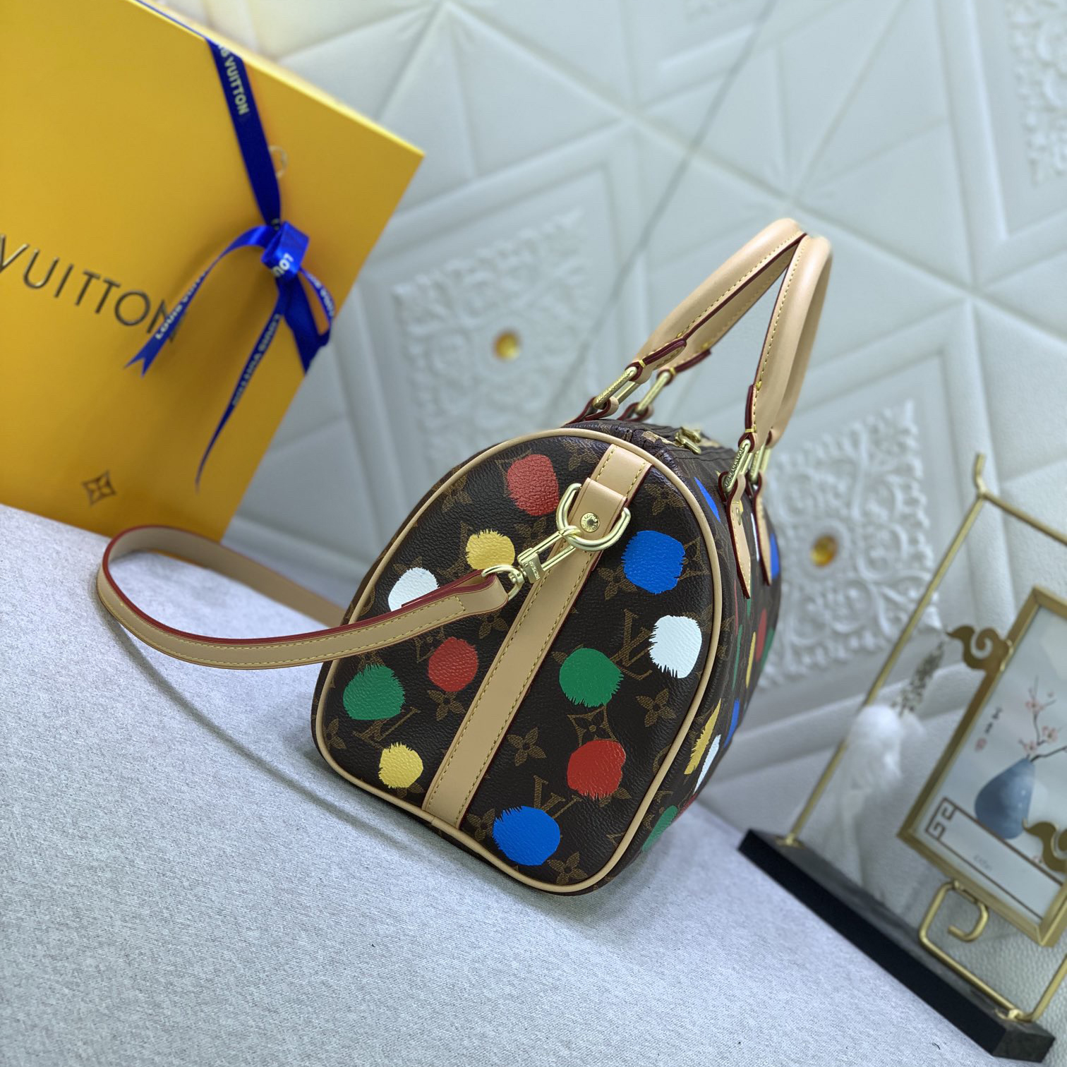 LV Designer Bagss Luxury Bag Colorful Wave Points Shoulder Bag Ladies Fashion Bag High Quality Leather Bag