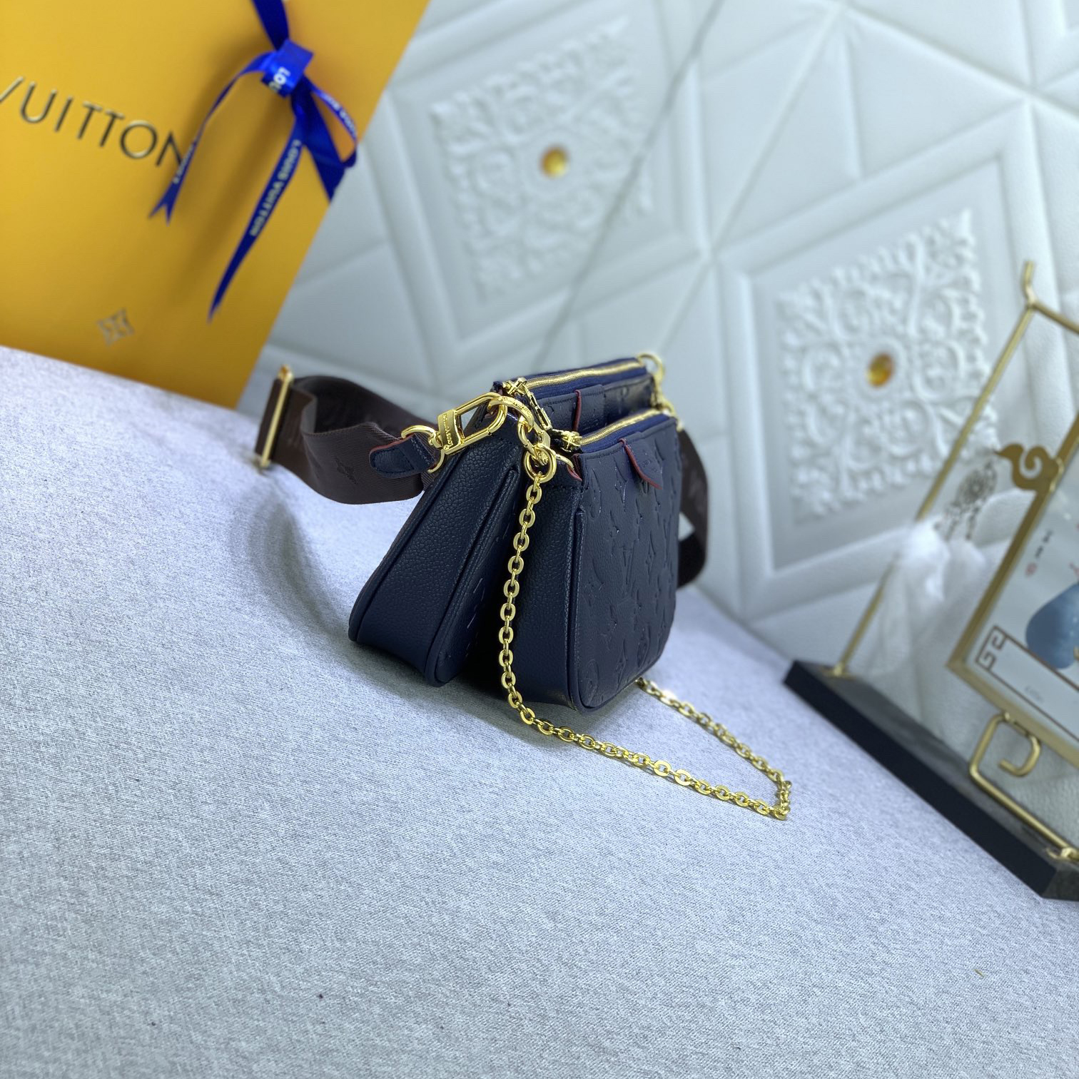 LV Designer Bagss Luxury Bag Classic Handbag Retro Print Three-Piece Bag Adjustable Shoulder Straps Can Also Be Removed Women High Quality Leather Bag