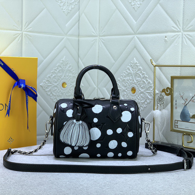 LV Designer Bagss Luxury Bag Classic Handbag Both The Chain And Adjustable Leather Shoulder Strap Can Be Disassembled The Canvas Surface Iconic Polka Dots Of Women Fashion Bag High Quality Leather Bag