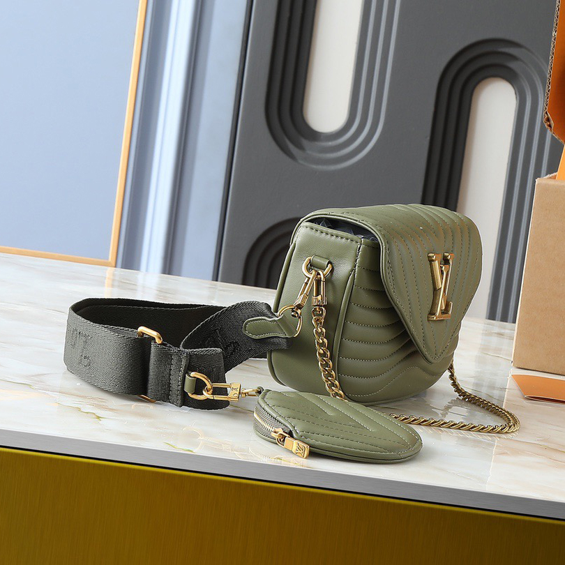 LV High Qualitys Women Handbag Equipped With Detachable And Adjustable Braided Leather Chain Strap For Easy Shoulder Or Crossbody Carrying Lady Clutch Shoulder Tote Female Purse Wallet Hand Bag