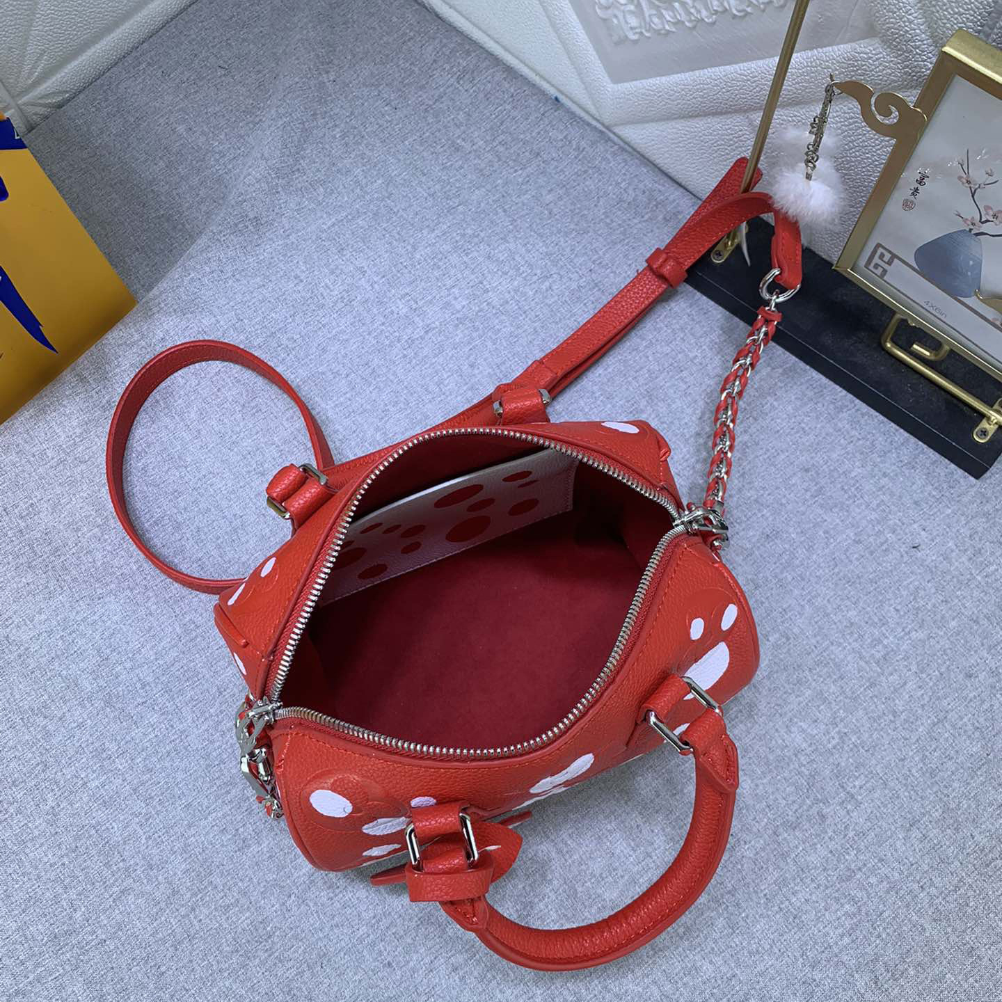 LV Designer Bagss Luxury Bag Classic Handbag Both The Chain And Adjustable Leather Shoulder Strap Can Be Disassembled The Canvas Surface Iconic Polka Dots Of Women Fashion Bag High Quality Leather Bag