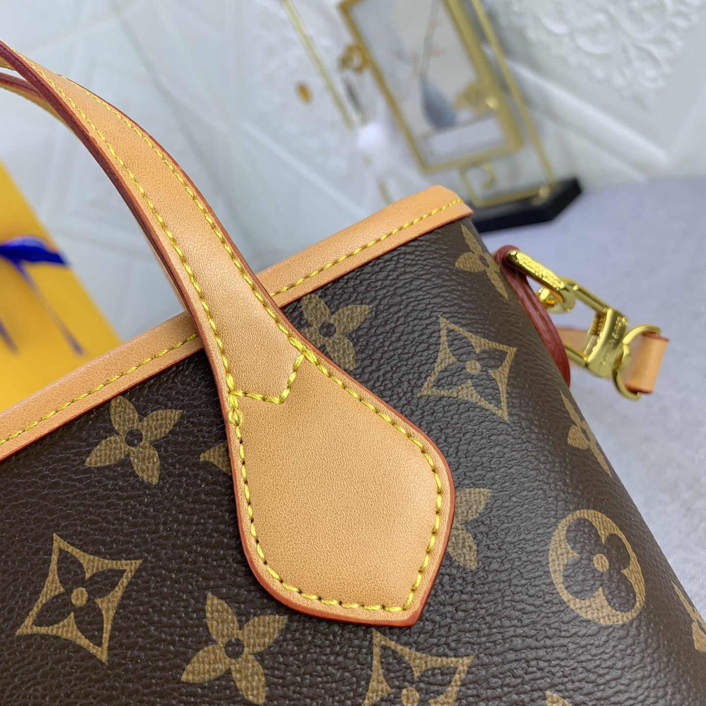 LV High Qualitys Women Lined With Linen Fabric Detachable Zipper Handbag Luxurys Handbags Ladies Designer Composite Bags Lady Clutch Bag Shoulder Tote Female Purse Wallet Hand Bag