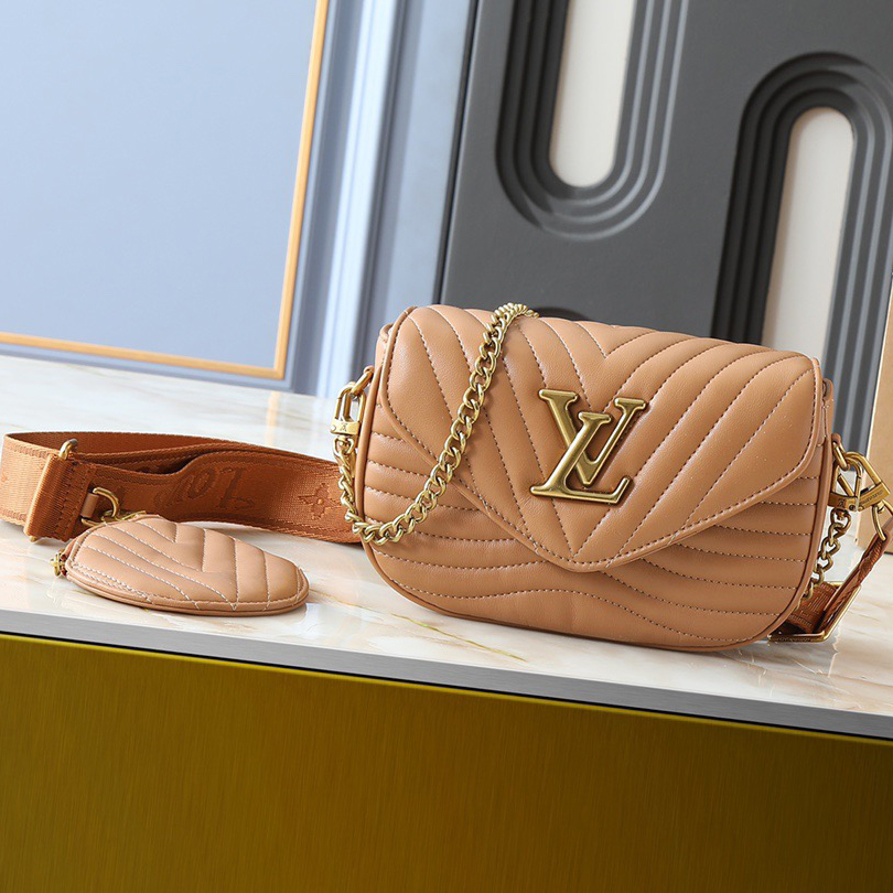 LV High Qualitys Women Handbag Equipped With Detachable And Adjustable Braided Leather Chain Strap For Easy Shoulder Or Crossbody Carrying Lady Clutch Shoulder Tote Female Purse Wallet Hand Bag