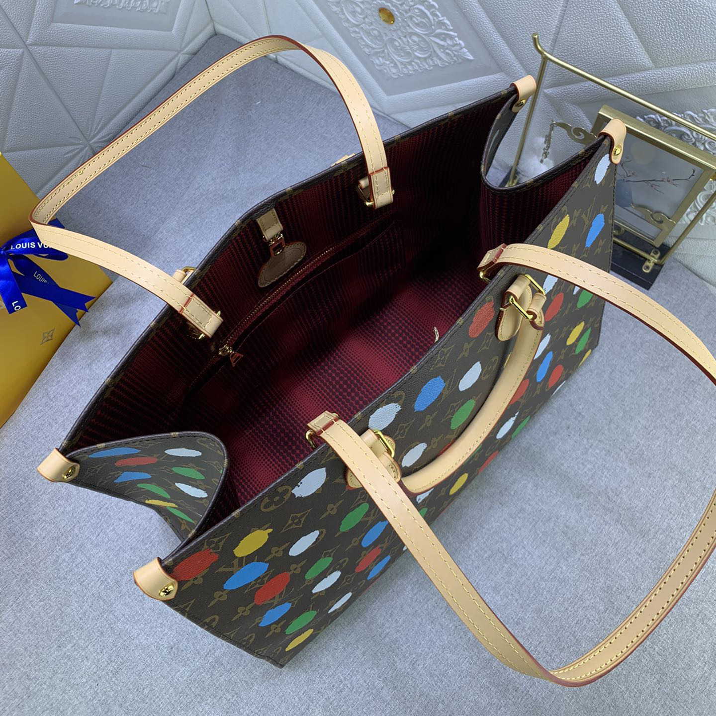 LV Designer Bagss Luxury Bag Colorful Wave Points Shoulder Bag Ladies Fashion Bag High Quality Leather Bag