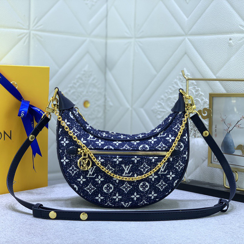 LV Designer Bag Shoulder Bag Luxury Bag Adjustable Shoulder Straps For Easy Shoulder Or Crossbody Crossbody Designer Bag Ladies Casual Handbag Chain Ladies Moon Package Half Circle Package Arc Package Pea Package Mini Bag