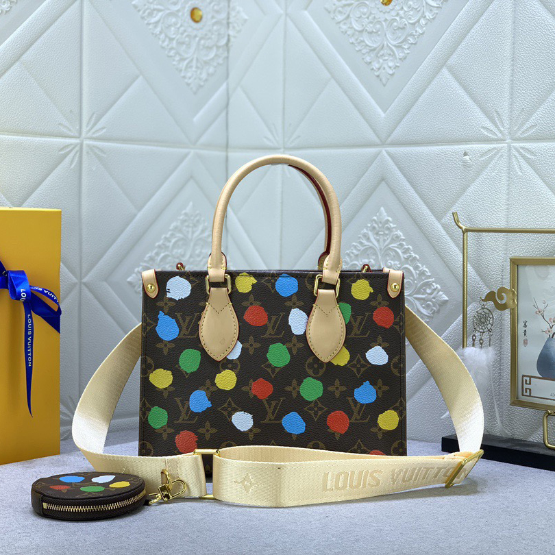 LV Designer Bagss Luxury Bag Colorful Wave Points Shoulder Bag Ladies Fashion Bag High Quality Leather Bag