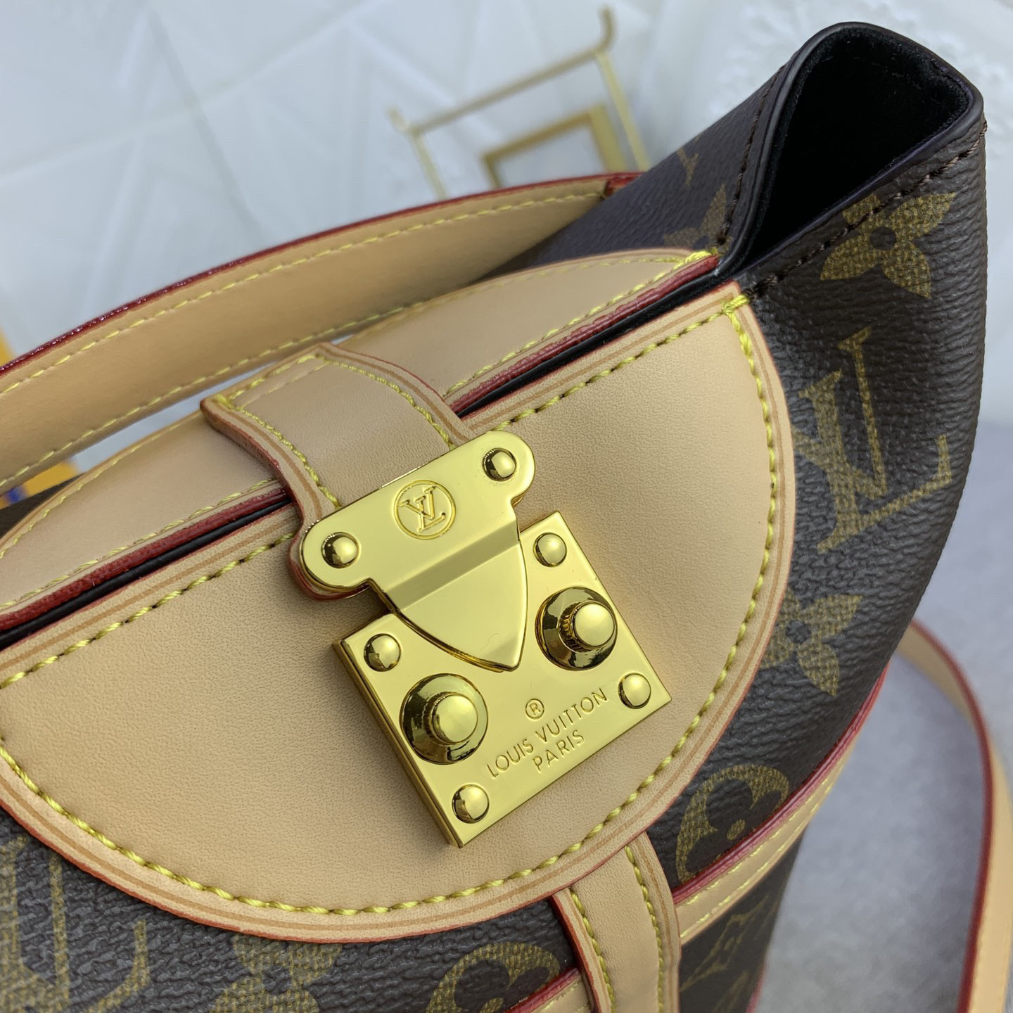 LV Designer Mini Ice Cream Cylinder Women's Shoulder Bag Luxury Bag Detachable Shoulder High Quality Leather Crossbody Fashion Bag