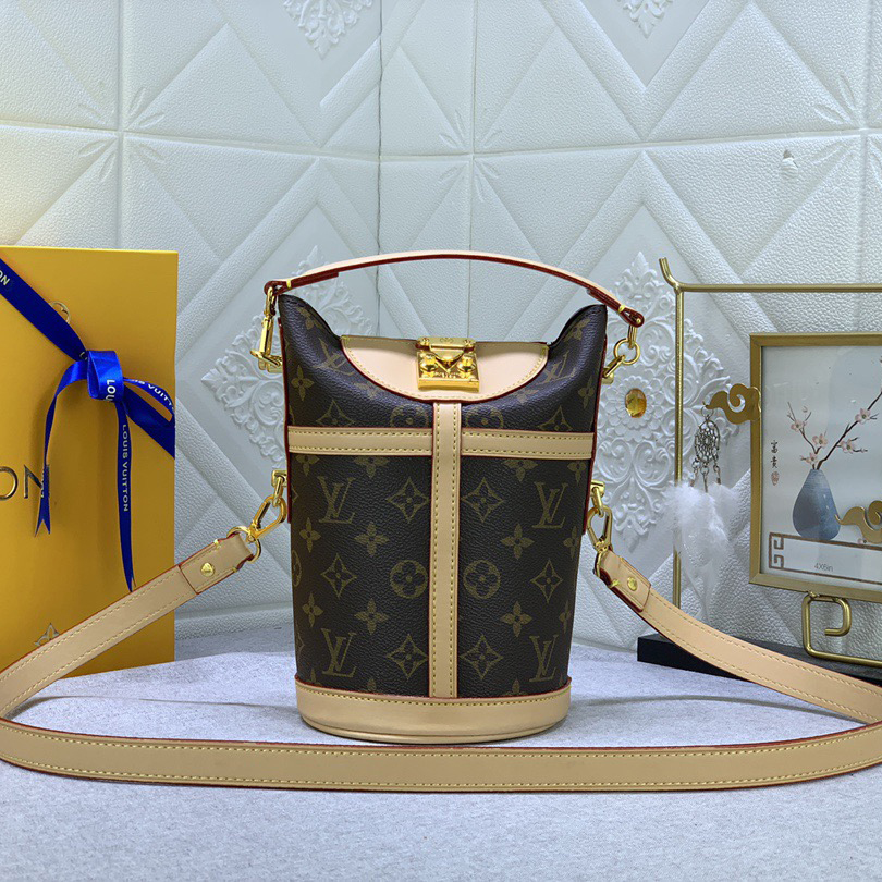 LV Designer Mini Ice Cream Cylinder Women's Shoulder Bag Luxury Bag Detachable Shoulder High Quality Leather Crossbody Fashion Bag