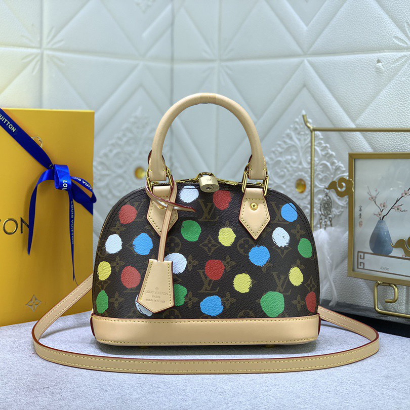 LV Designer Bagss Luxury Bag Colorful Wave Points Shoulder Bag Ladies Fashion Bag High Quality Leather Bag