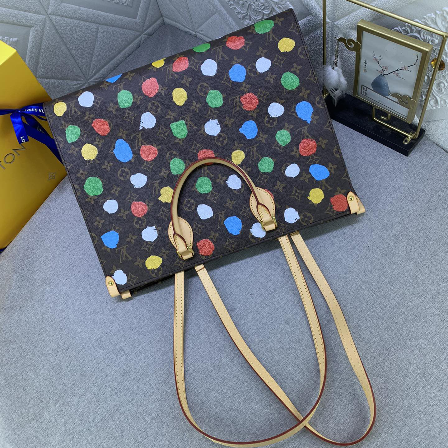 LV Designer Bagss Luxury Bag Colorful Wave Points Shoulder Bag Ladies Fashion Bag High Quality Leather Bag