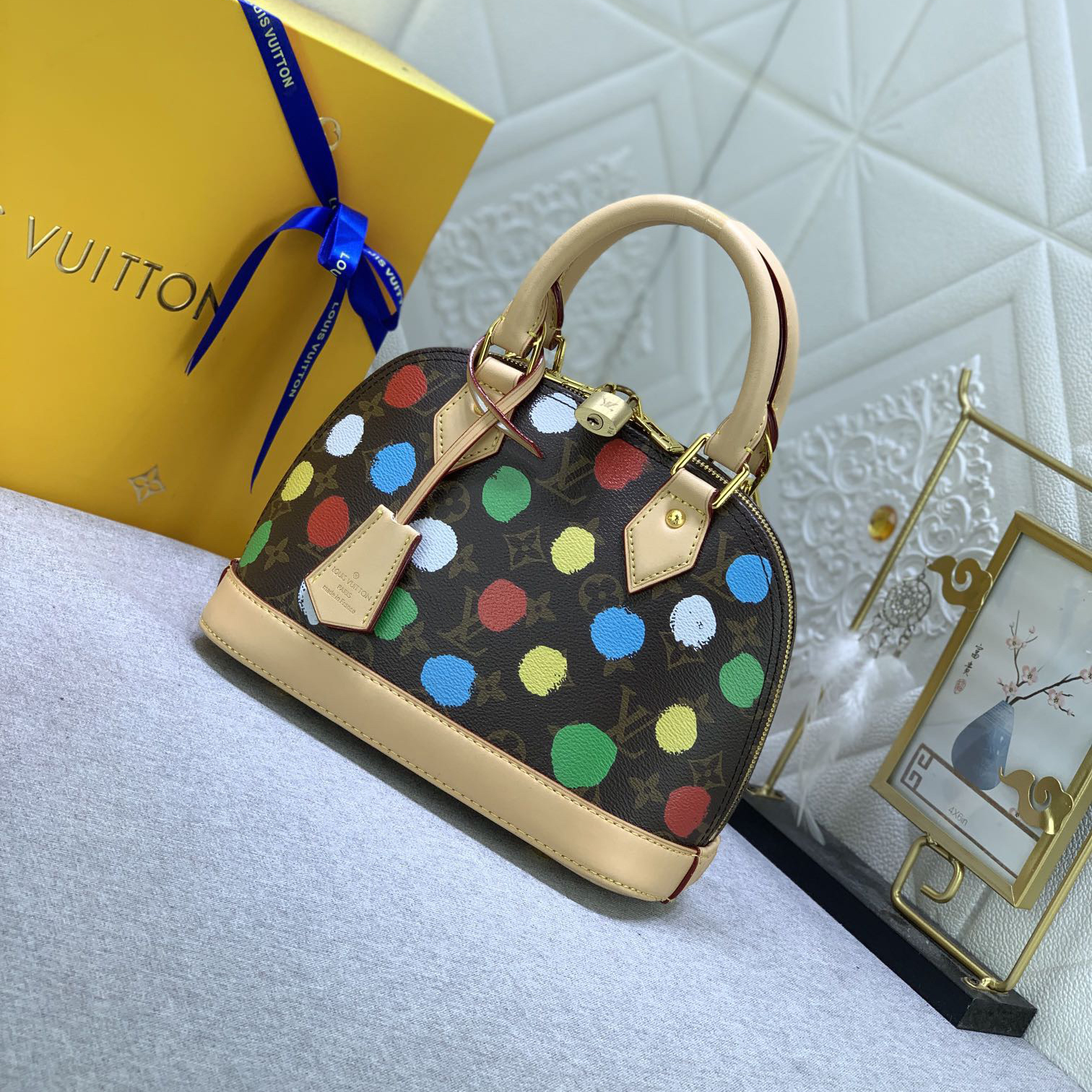 LV Designer Bagss Luxury Bag Colorful Wave Points Shoulder Bag Ladies Fashion Bag High Quality Leather Bag