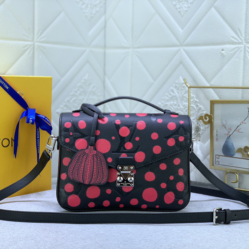 LV Designer Bagss Luxury Bag Classic Handbag Both The Chain And Adjustable Leather Shoulder Strap Can Be Disassembled The Canvas Surface Iconic Polka Dots Of Women Fashion Bag High Quality Leather Bag