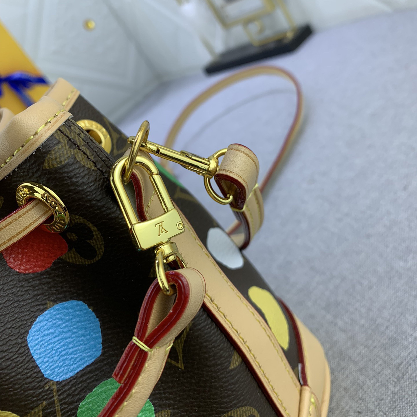 LV Designer Bagss Luxury Bag Colorful Wave Points Shoulder Bag Ladies Fashion Bag High Quality Leather Bag