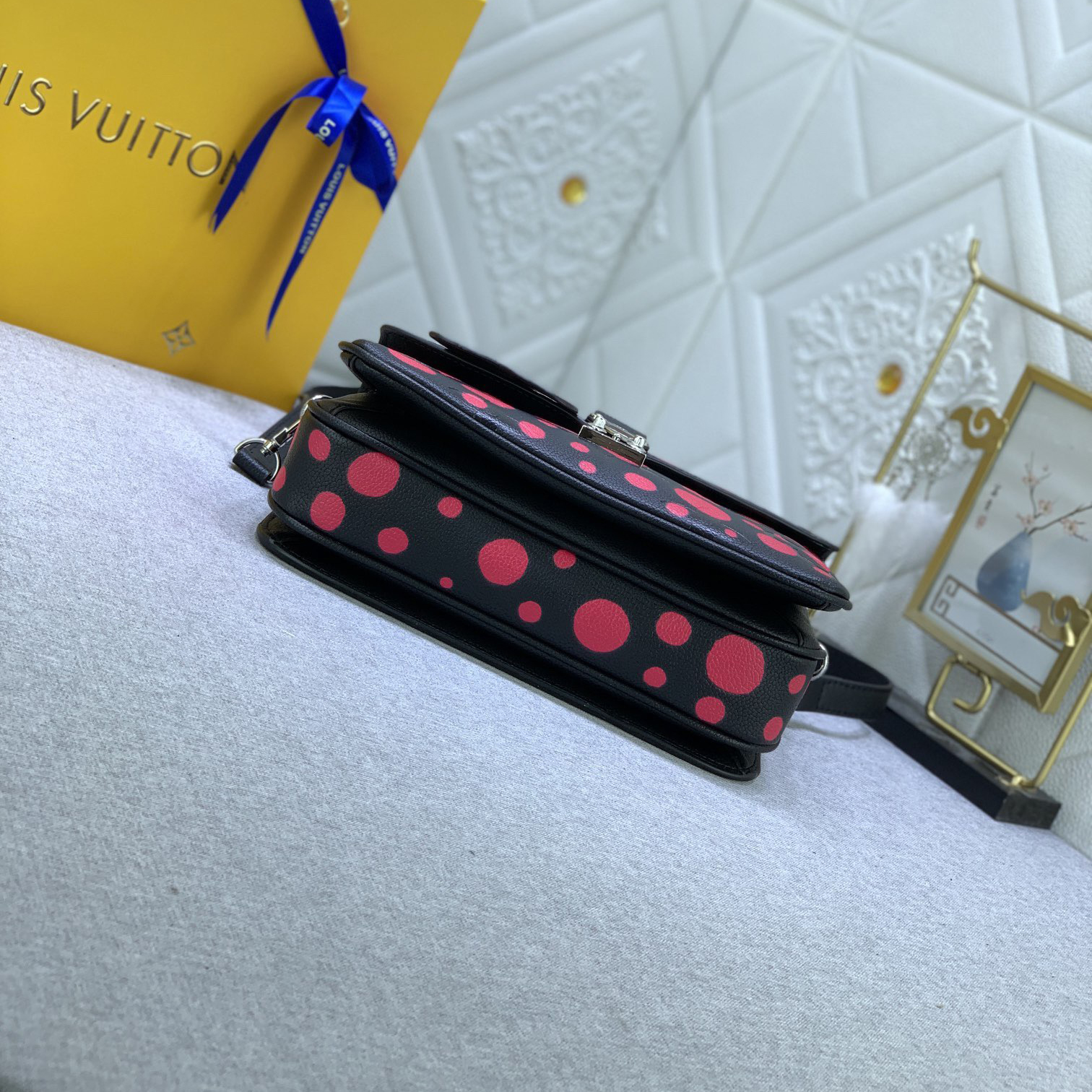 LV Designer Bagss Luxury Bag Classic Handbag Both The Chain And Adjustable Leather Shoulder Strap Can Be Disassembled The Canvas Surface Iconic Polka Dots Of Women Fashion Bag High Quality Leather Bag