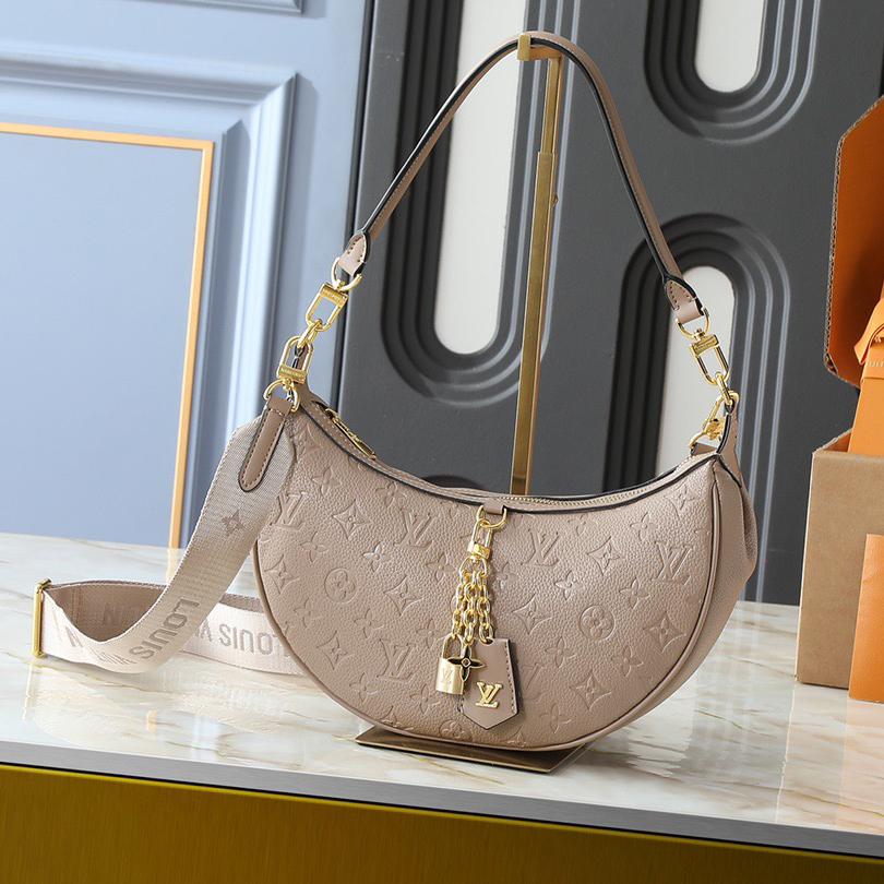 LV Designer Bag Shoulder Bag Luxury Bag Adjustable Shoulder Straps For Easy Shoulder Or Crossbody Crossbody Designer Bag Ladies Casual Handbag Chain Ladies Moon Package Half Circle Package Arc Package Pea Package Bag