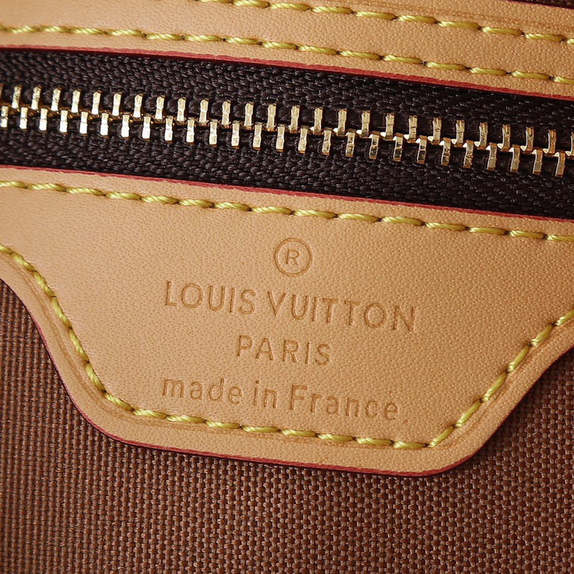 LV High Quality Women Shoulder Bags Luxury Monogram Fabric With Color Changing Yellow Leather Trim For Large Capacity Bag Body Monogram Reverse Shoulder Tote Female Purse Wallet Hand Bag