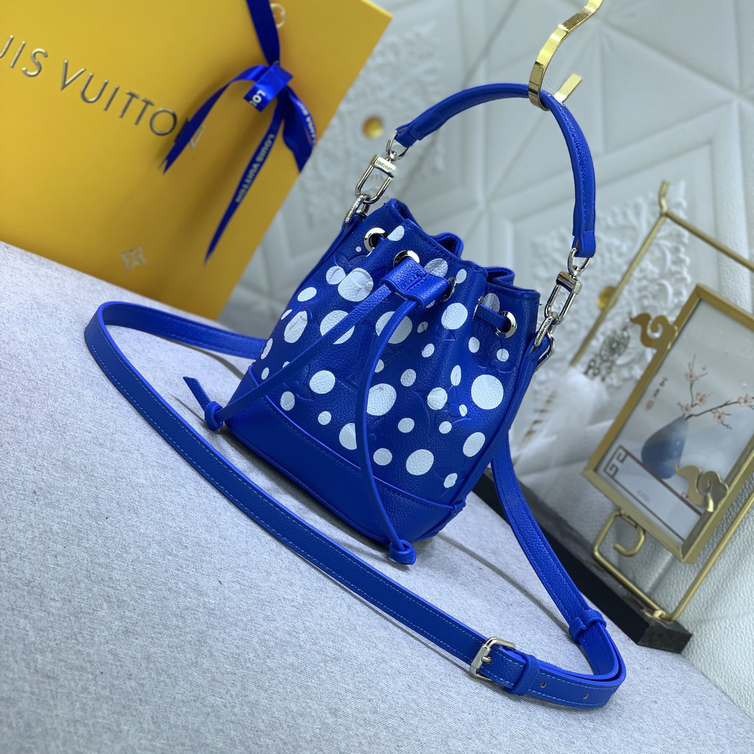 LV Designer Bagss Luxury Bag Classic Handbag Both The Chain And Adjustable Leather Shoulder Strap Can Be Disassembled The Canvas Surface Iconic Polka Dots Of Women Fashion Bag High Quality Leather Bag