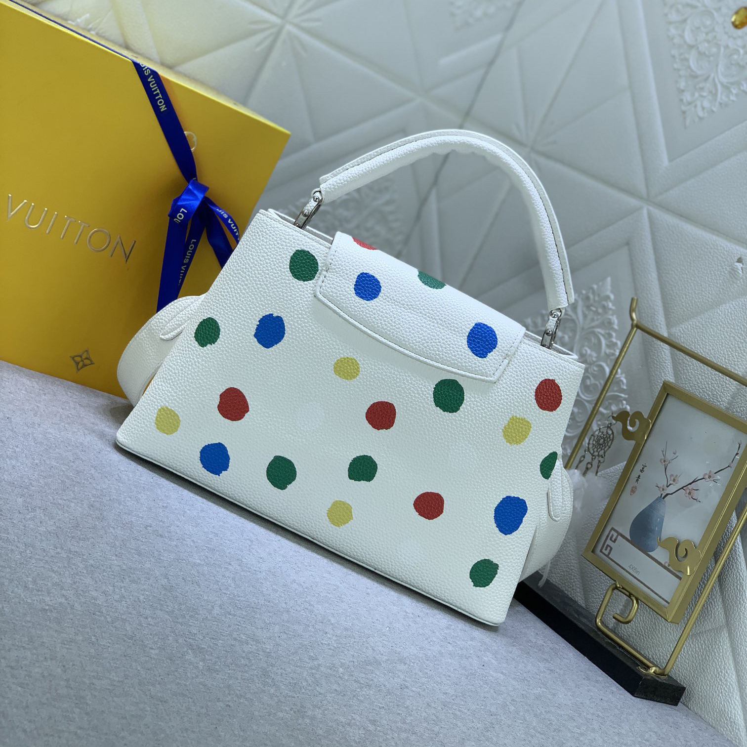 LV Designer Bagss Luxury Bag Classic Handbag Both The Chain And Adjustable Leather Shoulder Strap Can Be Disassembled The Canvas Surface Iconic Polka Dots Of Women Fashion Bag High Quality Leather Bag