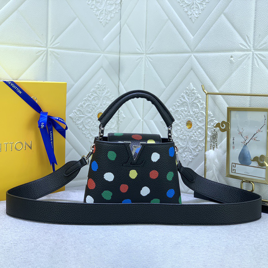 LV Designer Bagss Luxury Bag Classic Handbag Both The Chain And Adjustable Leather Shoulder Strap Can Be Disassembled The Canvas Surface Iconic Polka Dots Of Women Fashion Bag High Quality Leather Bag