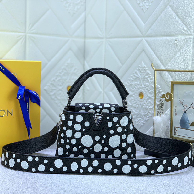 LV Designer Bagss Luxury Bag Classic Handbag Both The Chain And Adjustable Leather Shoulder Strap Can Be Disassembled The Canvas Surface Iconic Polka Dots Of Women Fashion Bag High Quality Leather Bag