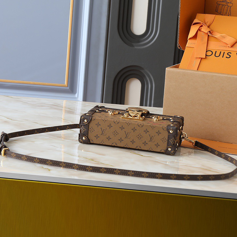 LV High Quality Women Shoulder Bags Luxurysmonogram Reverse Canvas Metal Buckles And Accessories Can Be Used As Hand-Held Bags Or Crossbody Shoulder Tote Female Purse Wallet Hand Bags With Adjustable Shoulder Straps