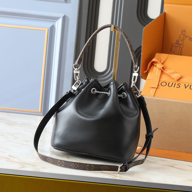 LV High Quality Women Shoulder Bags Luxury Sheepskin Leather With Yingze Metal Lv Circle Sliding Decoration For Easy Adjustment Of Openings, Zippered Front Pocket For Free Storage Of Keys And Cosmetics Shoulder Tote Female Purse Wallet Hand Bag