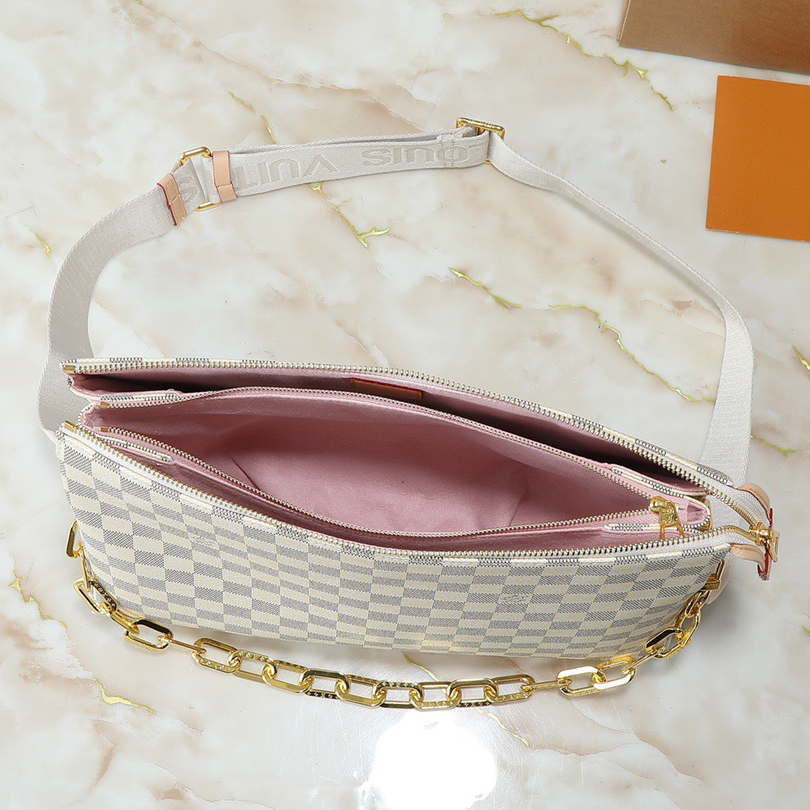 LV High qualitys Women Shoulder Bags Luxurys Ladies Clutch Bag Shoulder Tote Female Purse Wallet Hand Bag