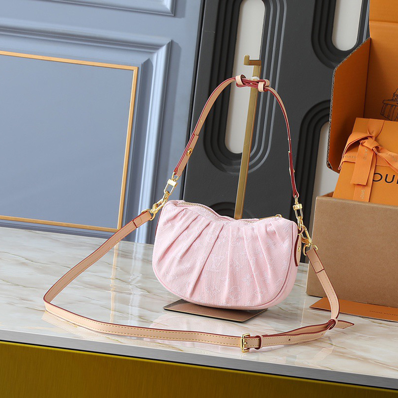 LV High Quality Women Shoulder Bags Luxury Handbags Are Made Of Monogram Cotton Denim Fabric, Paired With Contrasting Cowhide Trim And Eye-Catching Metal Pieces Ladies Clutch Bag Shoulder Tote Female Purse Wallet Hand Bag